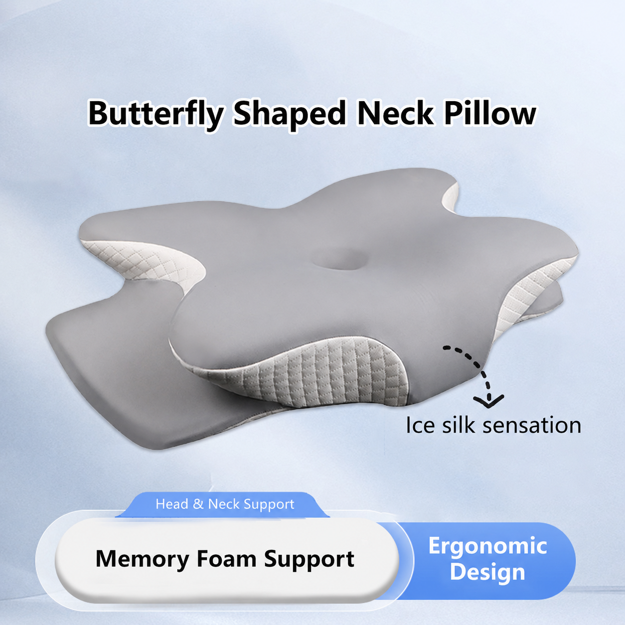 Cervical Pillow - Butterfly Shaped Memory Foam
